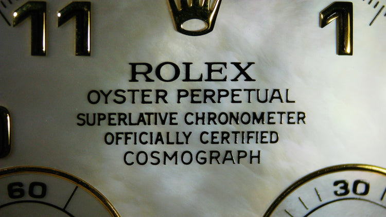 ROLEX DAYTONA ZENITH 16528 16518 16523 MOP GENUINE DIAL