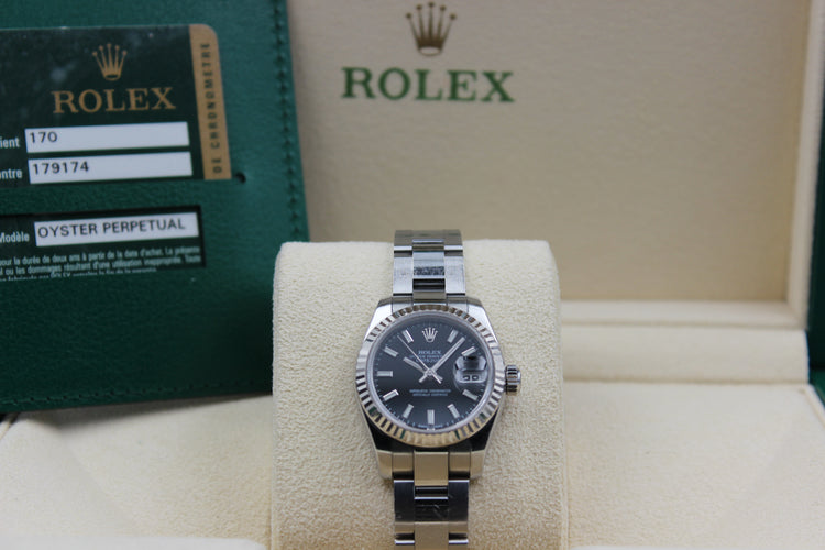 ROLEX DATEJUST LADY 179174 FULL SET YEAR 2011