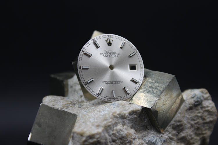 ROLEX DATEJUST 116240 116234 116200 116139 GENUINE ARGENTÈ DIAL LUMINOVA
