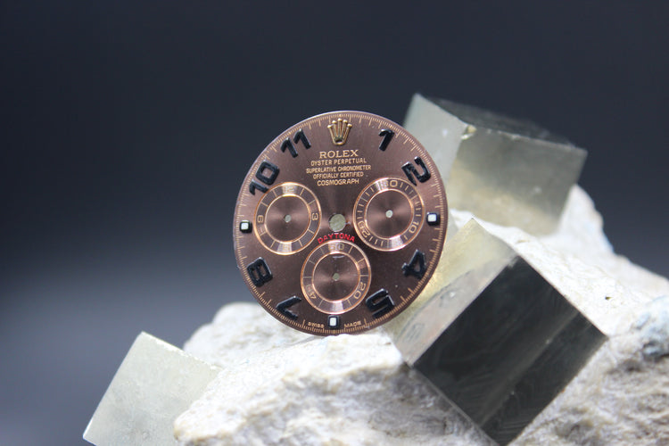 ROLEX DAYTONA 116515 116505 GENUINE CHROMALIGHT DIAL CHOCOLATE