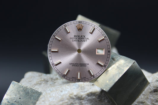 Rolex Datejust 116231 116201 Original rosa Luminova-Zifferblatt