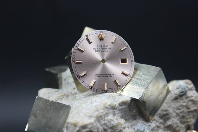 Rolex Datejust 116231 116201 Original rosa Luminova-Zifferblatt
