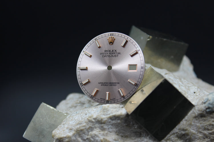 Rolex Datejust 116231 116201 Original rosa Luminova-Zifferblatt
