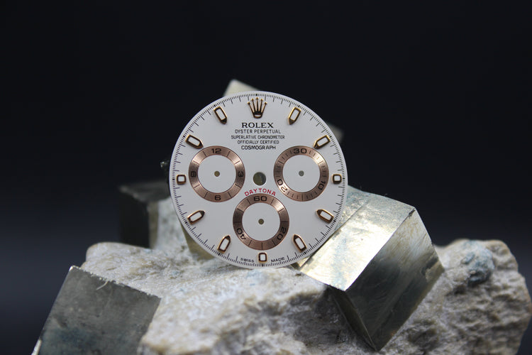 ROLEX DAYTONA ROSE GOLD 116515 116505 GENUINE IVORY DIAL LUMINOVA