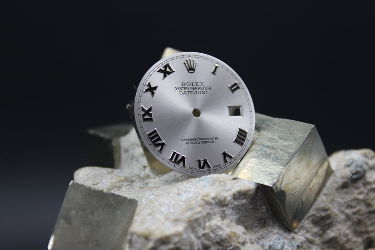 ROLEX DATEJUST 16200 16220 16234 116234 116200 GENUINE GREY ROMAN NUMBER DIAL