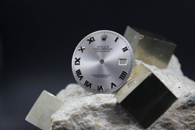 ROLEX DATEJUST 16200 16220 16234 116234 116200 GENUINE GREY ROMAN NUMBER DIAL