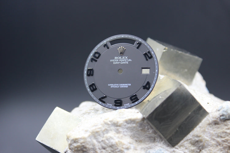 ROLEX DAYDATE 218239 218349 218206 GENUINE MATTE GREY ARABIC DIAL