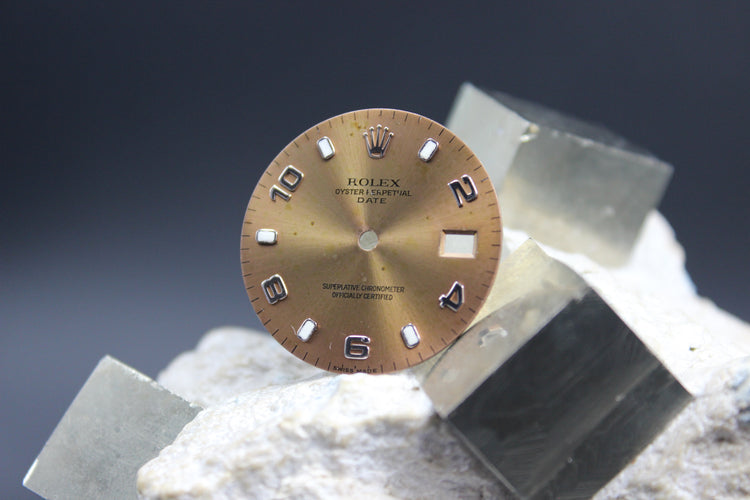 ROLEX DATE 15000 15200 15210 GENUINE BRONZE ARABIC DIAL SWISS MADE