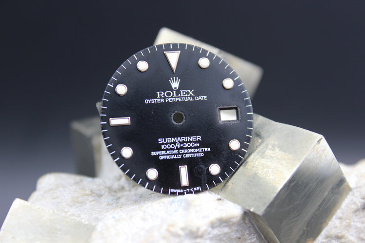 ROLEX SUBMARINER DATE 16610 16800 168000 GENUINE DIAL FROZEN PATINA