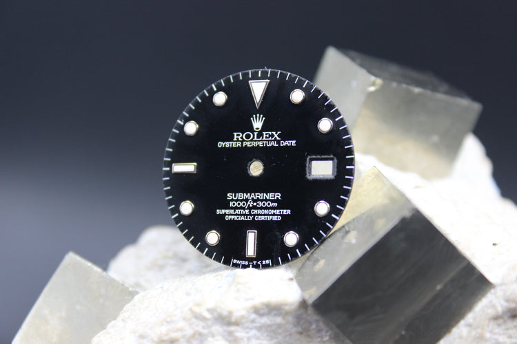 ROLEX SUBMARINER DATE 16610 16800 168000 GENUINE DIAL FROZEN PATINA