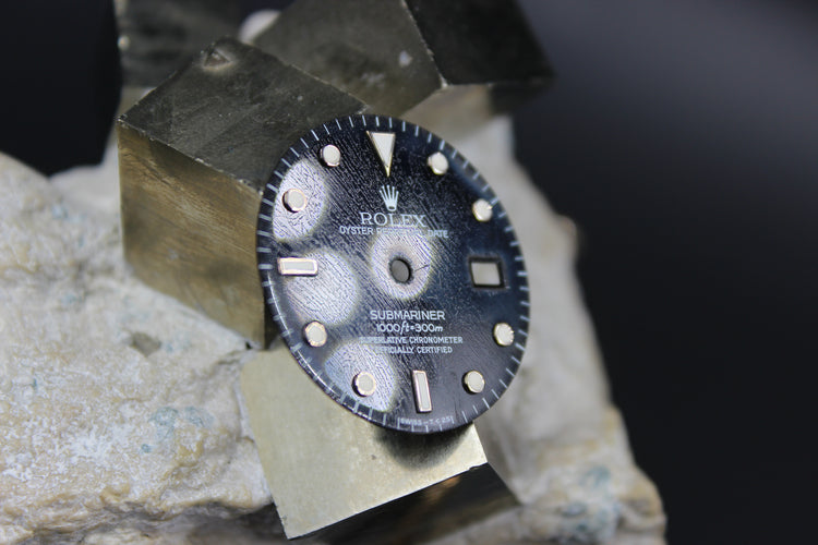 ROLEX SUBMARINER DATE 16610 16800 168000 GENUINE DIAL FROZEN PATINA