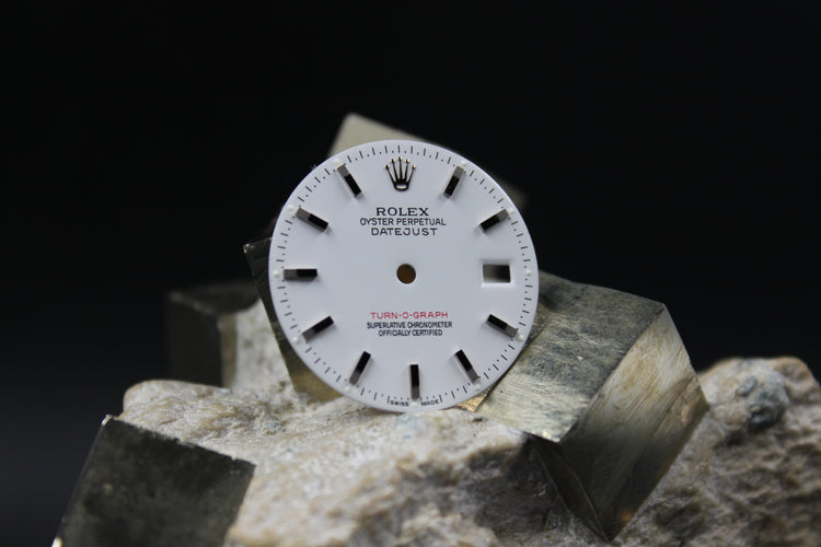 ROLEX DATEJUST TURN-O-GRAPH 116264 GENUINE LUMINOVA WHITE DIAL