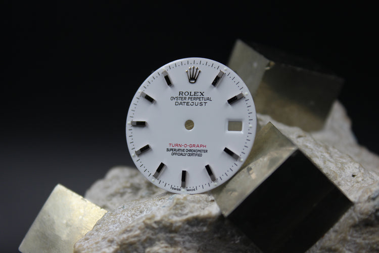 ROLEX DATEJUST TURN-O-GRAPH 116264 GENUINE LUMINOVA WHITE DIAL