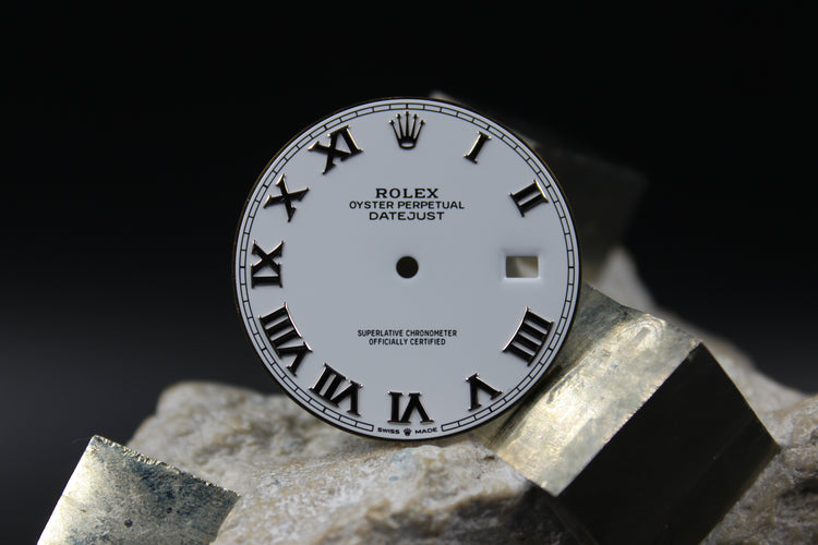 ROLEX DATEJUST 126300 126334 GENUINE WHITE ROMAN NUMBER DIAL