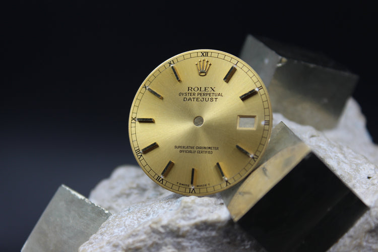 ROLEX DATEJUST 16233 16238 GENUINE CHAMPAGNE DIAL T SWISS MADE T