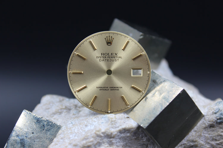 ROLEX DATEJUST 16013 16018 GENUINE CHAMPAGNE DIAL T SWISS T