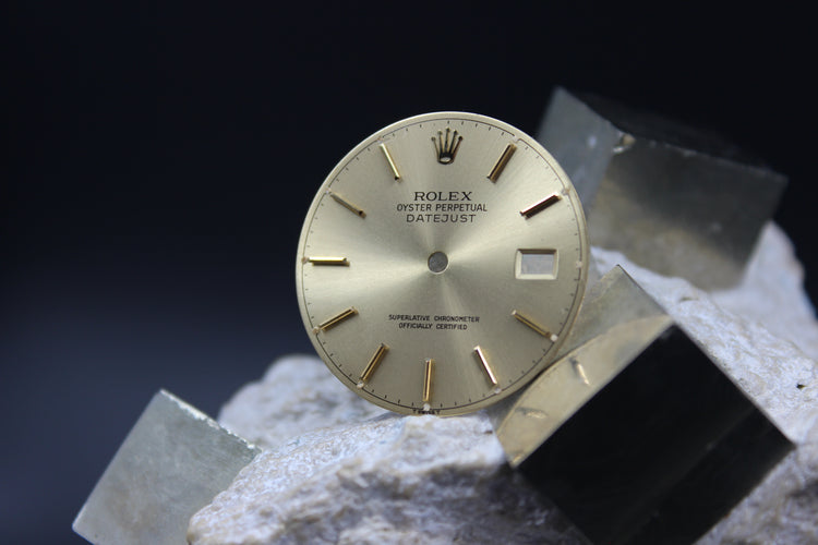 ROLEX DATEJUST 16013 16018 GENUINE CHAMPAGNE DIAL T SWISS T