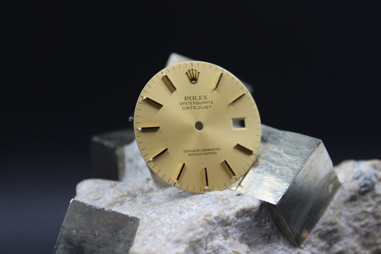 ROLEX DATEJUST OYSTERQUARTZ 17013 GENUINE CHAMPAGNE DIAL