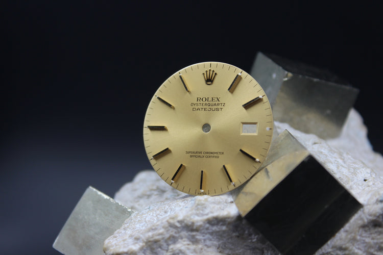 ROLEX DATEJUST OYSTERQUARTZ 17013 GENUINE CHAMPAGNE DIAL