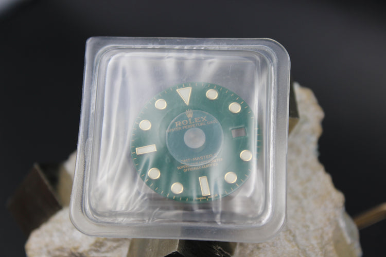 ROLEX GMT MASTER II 116718LN GENUINE GREEN BLISTER DIAL