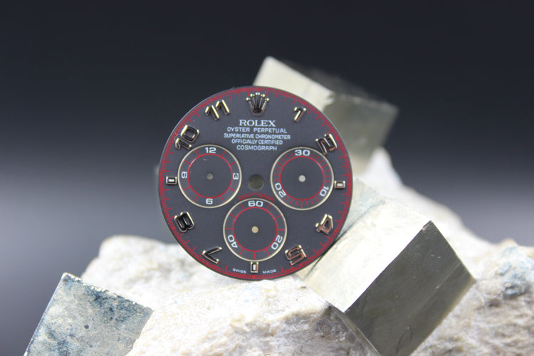 ROLEX DAYTONA 116519 116509 GENUINE ARABIC RACING DIAL LUMINOVA