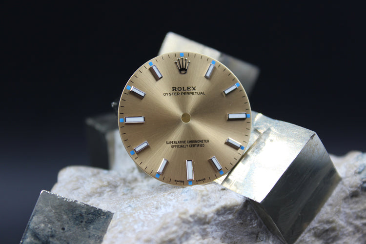 ROLEX OYSTER PERPETUAL 114200 GENUINE CHAMPAGNE DIAL