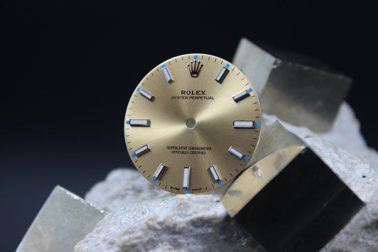 ROLEX OYSTER PERPETUAL 114200 GENUINE CHAMPAGNE DIAL