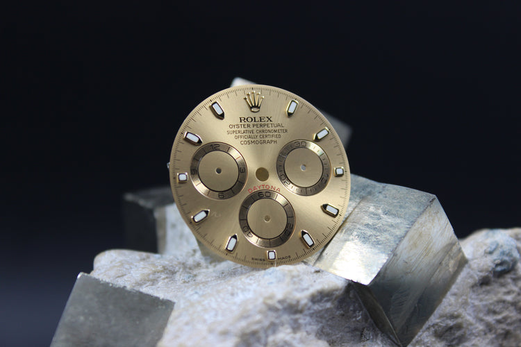 ROLEX DAYTONA 116518 116523 116528 GENUINE CHAMPAGNE DIAL LUMINOVA