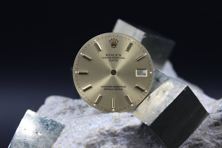 ROLEX DATE 15203 15208 15038 15233 GENUINE CHAMPAGNE DIAL T SWISS MADE T