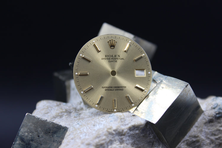 ROLEX DATE 15203 15208 15038 15233 GENUINE CHAMPAGNE DIAL T SWISS MADE T