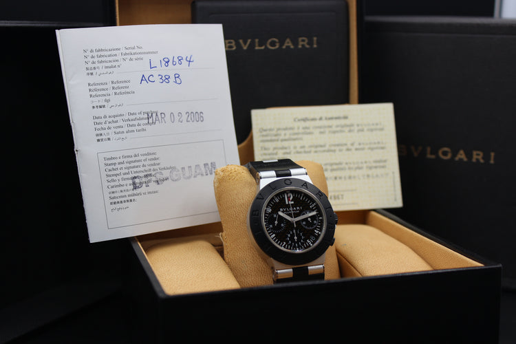 BVLGARI DIAGONO CARBON AC 38 TA FULL SET