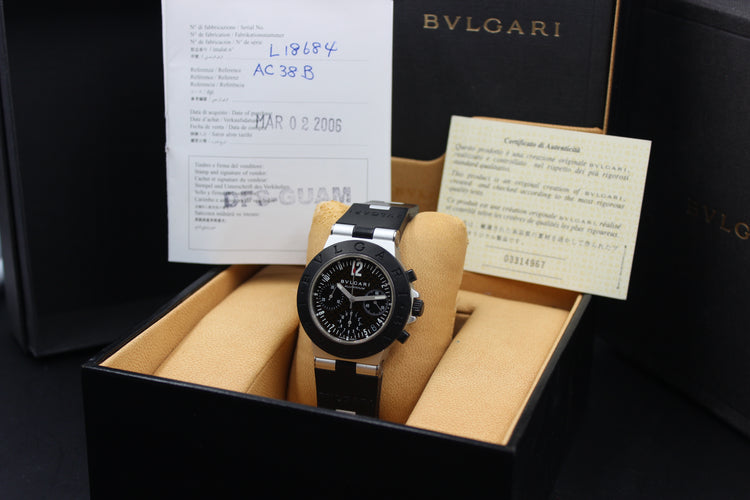 BVLGARI DIAGONO CARBON AC 38 TA FULL SET