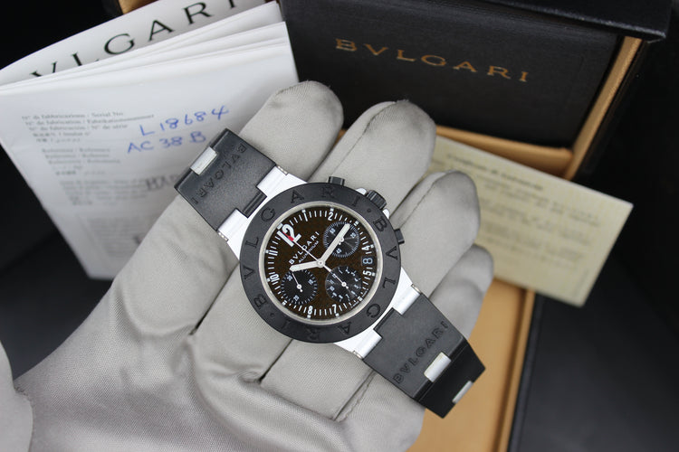 BVLGARI DIAGONO CARBON AC 38 TA FULL SET