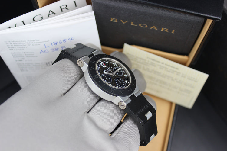 BVLGARI DIAGONO CARBON AC 38 TA FULL SET