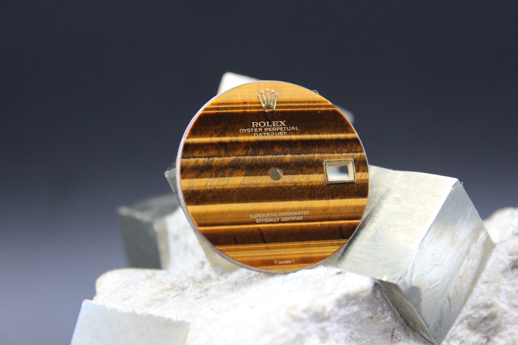 ROLEX DATEJUST 1601 GENUINE STONE TIGER EYE DIAL T SWISS T