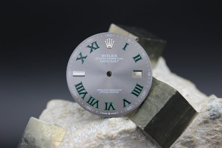 ROLEX DATEJUST 126300 126334 GENUINE WIMBLEDON DIAL ROMAN NUMBER