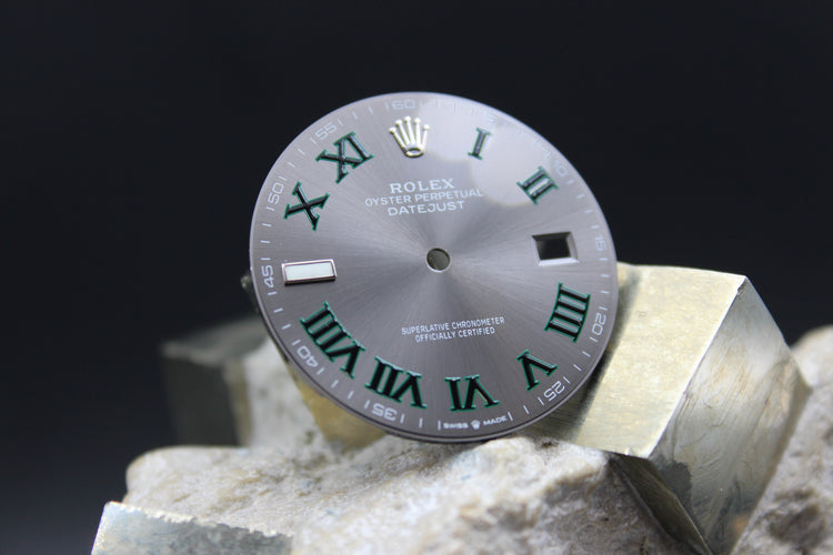 ROLEX DATEJUST 126300 126334 GENUINE WIMBLEDON DIAL ROMAN NUMBER