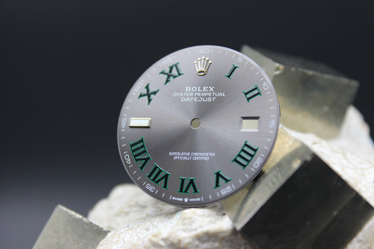 ROLEX DATEJUST 126300 126334 GENUINE WIMBLEDON DIAL ROMAN NUMBER