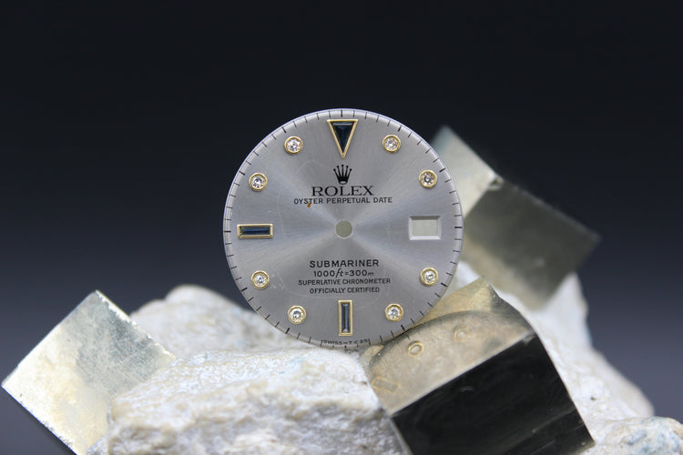 ROLEX SUBMARINER 16613 16618 GENUINE SERTI SULTAN DIAL
