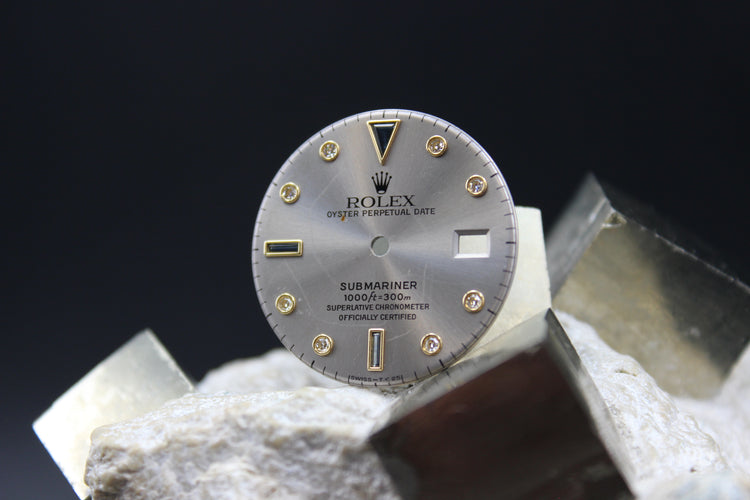 ROLEX SUBMARINER 16613 16618 GENUINE SERTI SULTAN DIAL