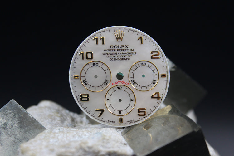 ROLEX DAYTONA ZENITH 16528 16518 16523 MOP GENUINE DIAL