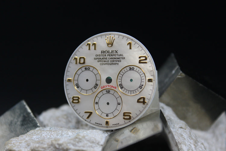 ROLEX DAYTONA ZENITH 16528 16518 16523 MOP GENUINE DIAL