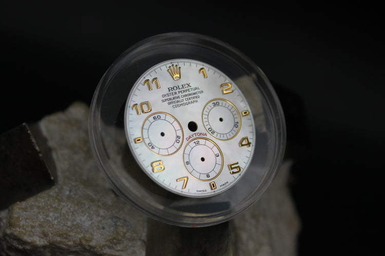 ROLEX DAYTONA ZENITH 16528 16518 16523 MOP GENUINE DIAL