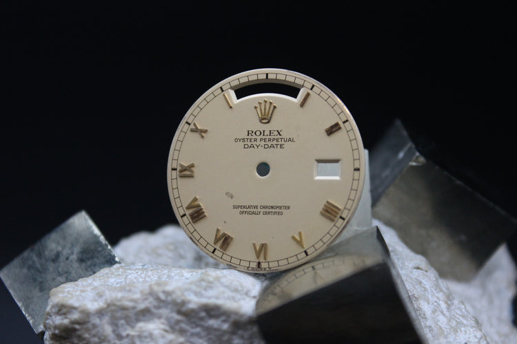 ROLEX DAYDATE 18238 18038 GENUINE CREAM ROMAN DIAL