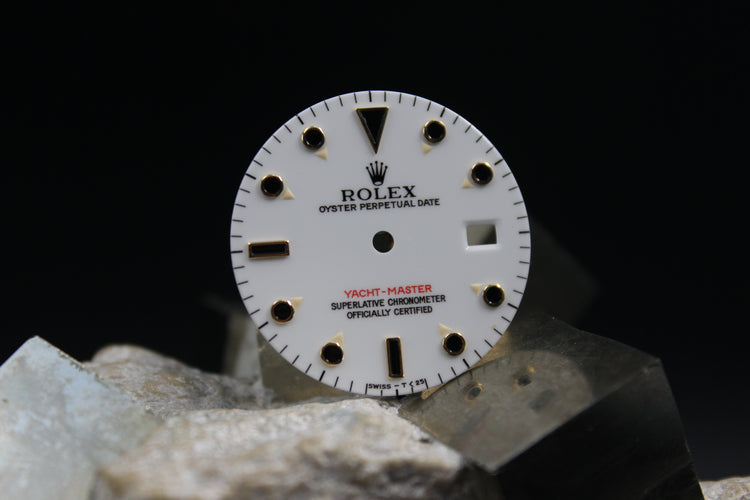 ROLEX YATCHMASTER 16628 16623 RARE ONYX GENUINE DIAL