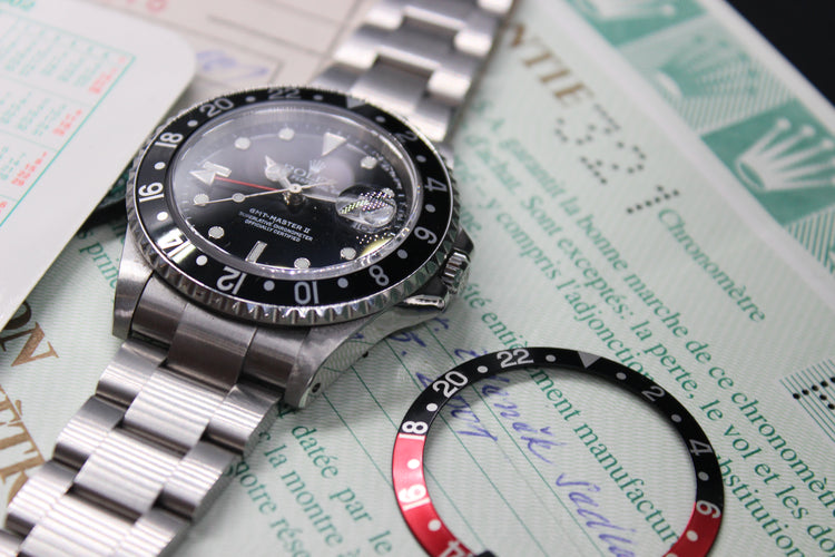 ROLEX GMT MASTER II 16710 P SERIAL FULL SET