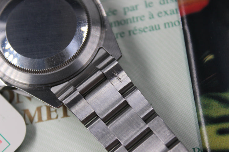 ROLEX GMT MASTER II 16710 P SERIAL FULL SET