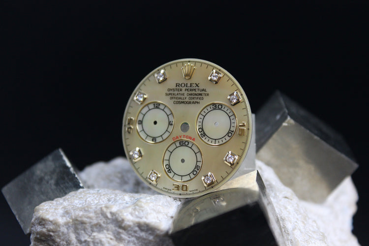 ROLEX DAYTONA 116518 116508 116503 GENUINE MOP LEMON DIAMOND DIAL
