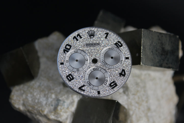 ROLEX DAYTONA 116519 116509 116589 GENUINE DIAMOND PAVED ARABIC DIAL
