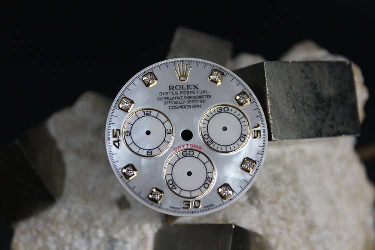 ROLEX DAYTONA 116518 116508 116503 GENUINE MOP DIAMOND DIAL
